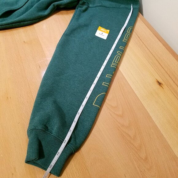 Carhartt Men’s Small Loose Fit Midweight Logo Sleeve Pullover Sweatshirt Green - Picture 8 of 15